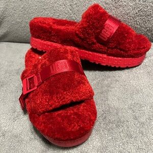 Ugg Fluffita Platform Slides
